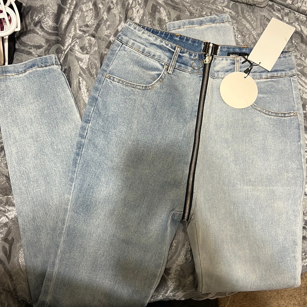Zip up Jeans